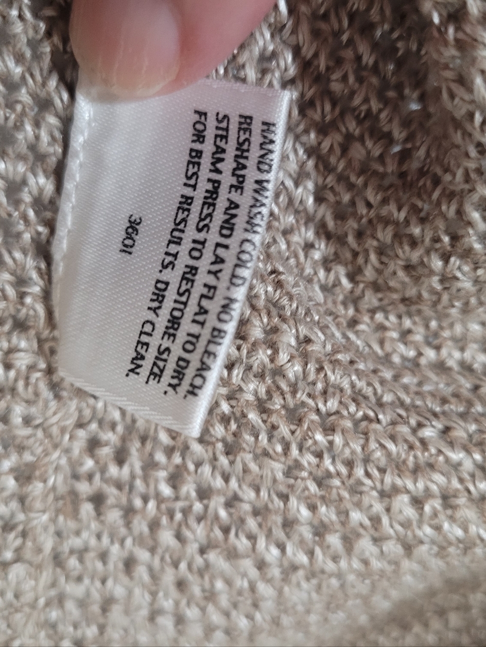 Eileen Fisher Taupe Short-Sleeve One Button Linen Blend Cardigan Size Petite Lar - Picture 4 of 6